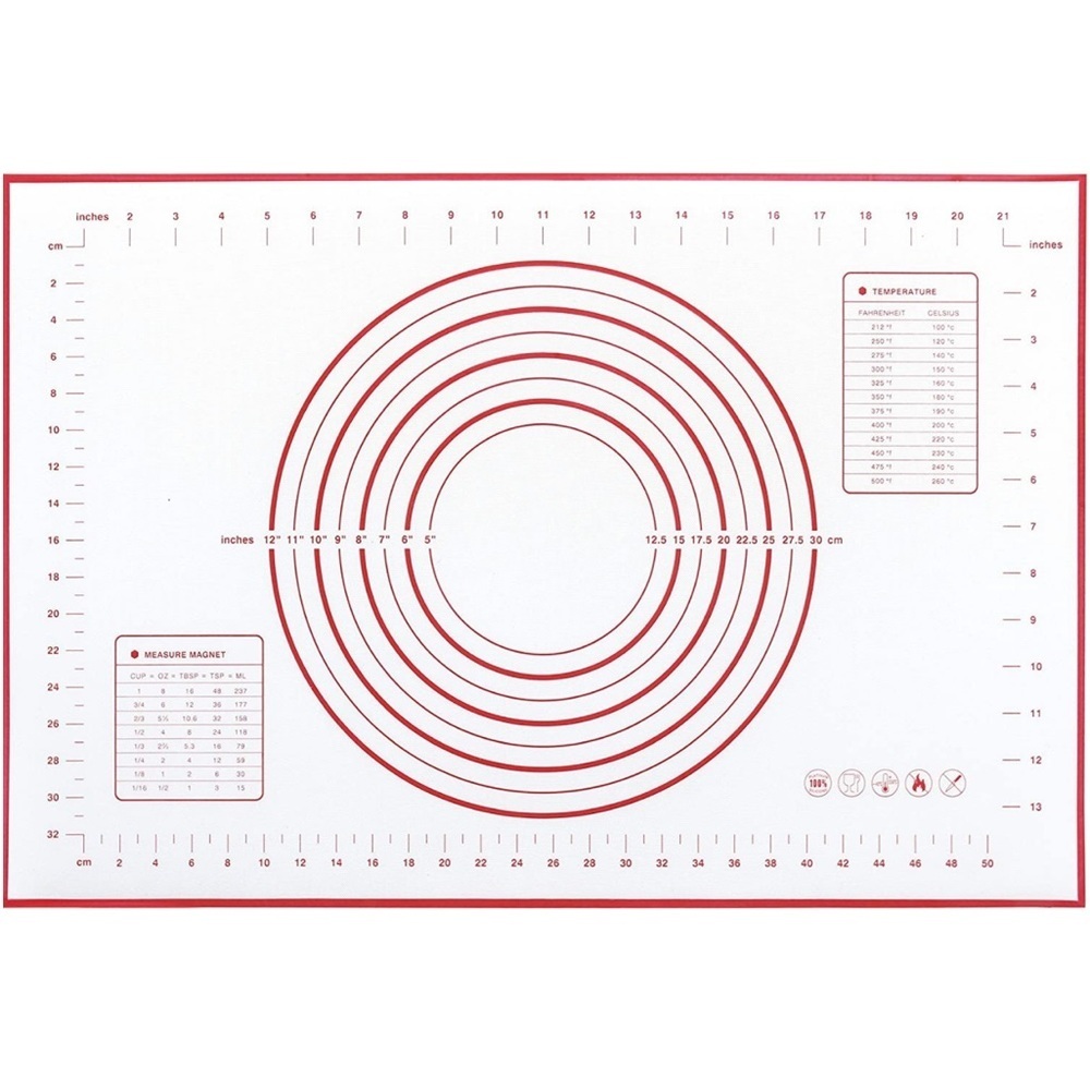 Silicone Fiberglass Baking Sheet Rolling Dough Pastry Cakes Bakeware Liner